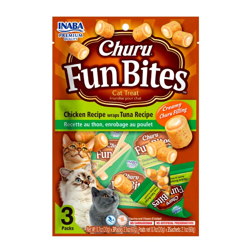 CHURU FUN BITES CHICKEN & TUNA & SCALLOP 20 G