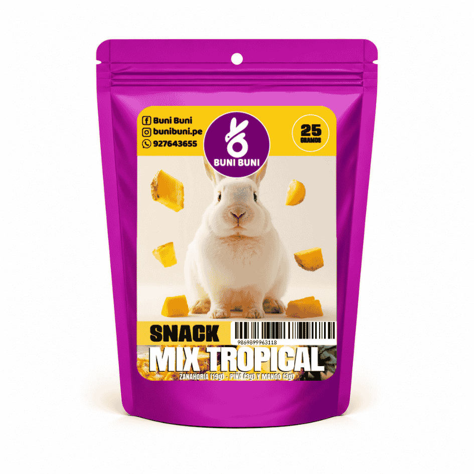 BUNI BUNI SNACK MIX TROPICAL 25 G