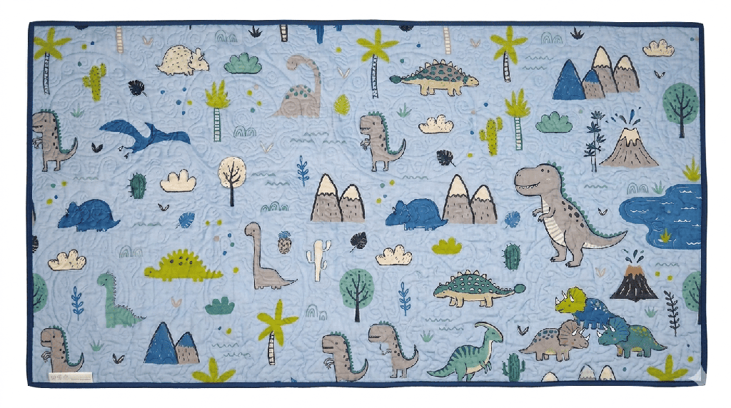 ALFOMBRA PARA CONEJO TALLA L RECTANGULAR MACHO (182*62 CM) - DINOSAURIOS