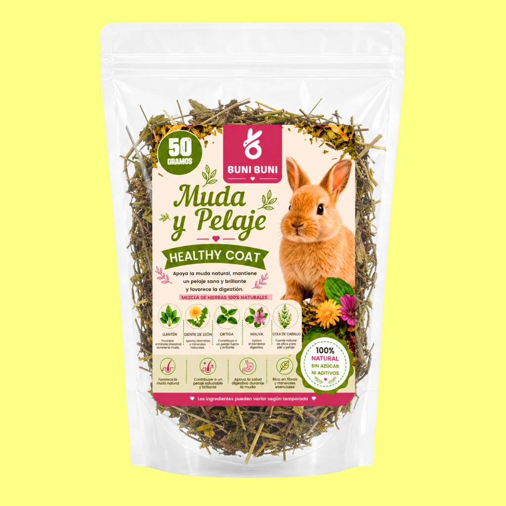 BUNI BUNI HIERBA MUDA Y PELAJE 50 G