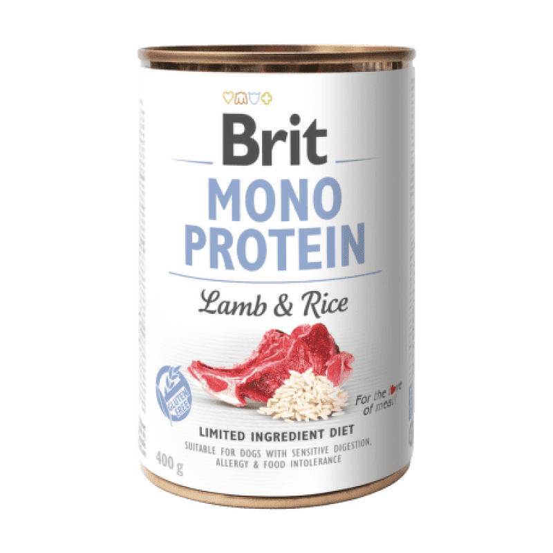 BRIT LATA MONO PROTEIN LAMB & RICE 400 G