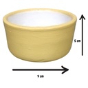 PLATO DE CERÁMICA A COLOR MEDIANO 9*5CM