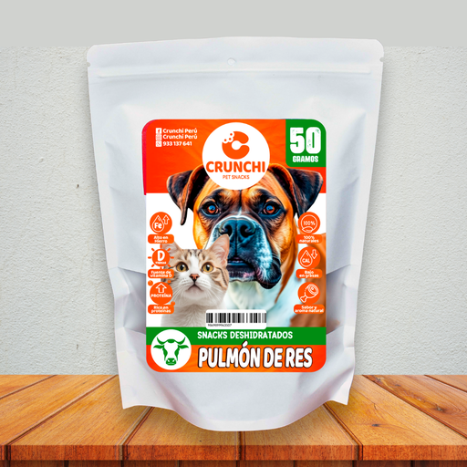 CRUNCHI PULMÓN DE RES 50 G 