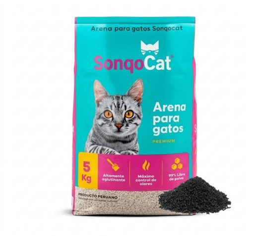 SONQOCAT GRANULADO AROMA CARBÓN 5 KG