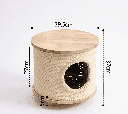 RASCADOR CUEVA SISAL 39.5*39.5*37CM - SMS790065 