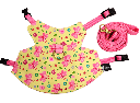 PECHERA PARA CONEJOS TALLA S MODELO MARIPOSAS