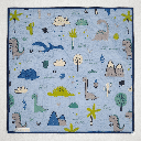 ALFOMBRA PARA CONEJO TALLA XS MACHO (60*60 CM) - DINOSAURIOS