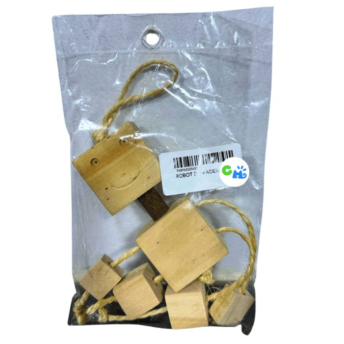 ROBOT DE MADERA 20 CM
