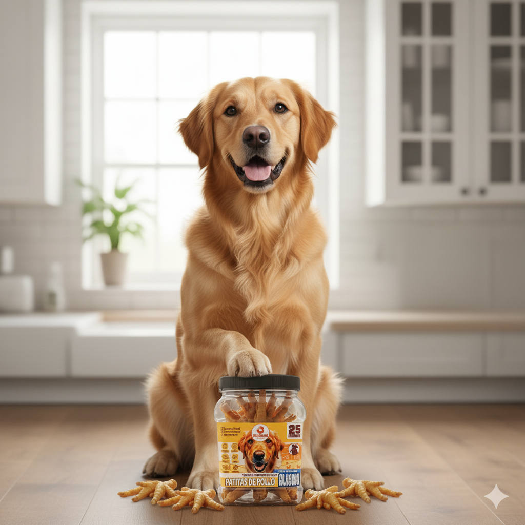 CRUNCHI PATAS DE POLLO FRASCO X 25 UNID