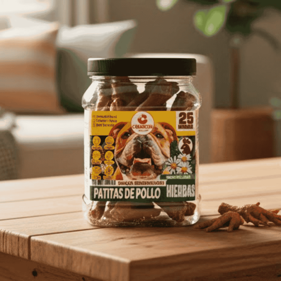 CRUNCHI PATAS DE POLLO RELAJANTE FRASCO X 25 UNID