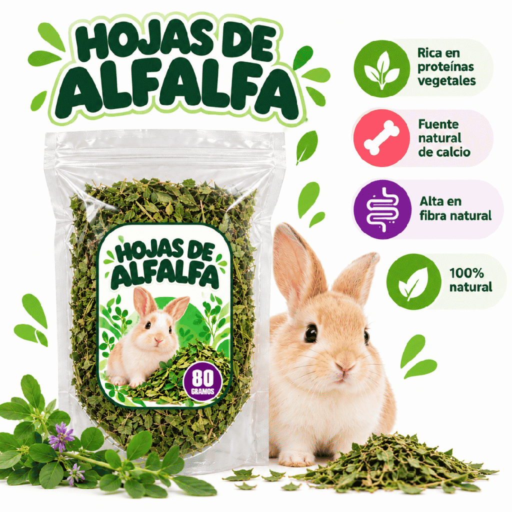 BUNI BUNI HOJAS DE ALFALFA 80 G