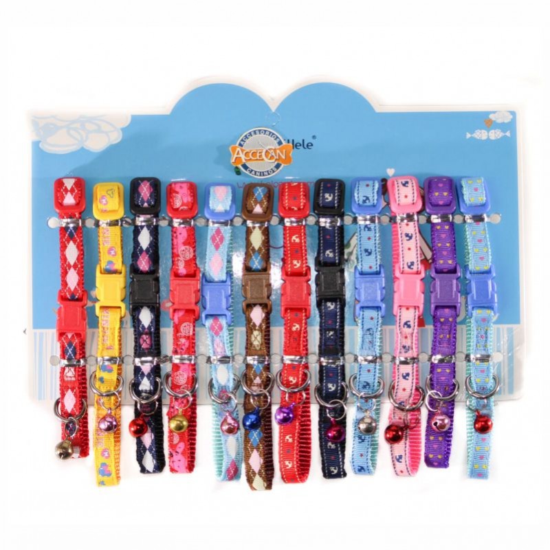 COLLAR NYLON CON DISEÑO T-XS