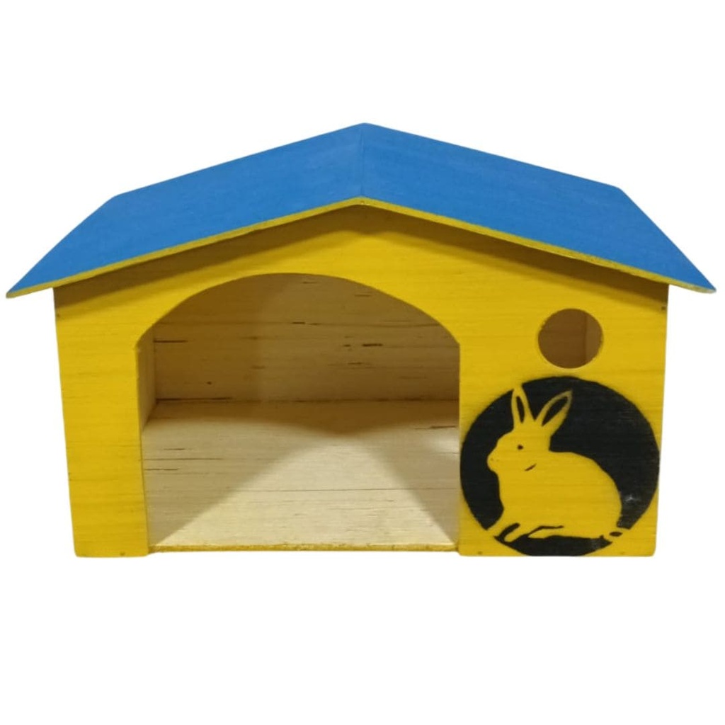 CASA PARA CONEJO PEQUEÑA DE MADERA 28*19*18CM
