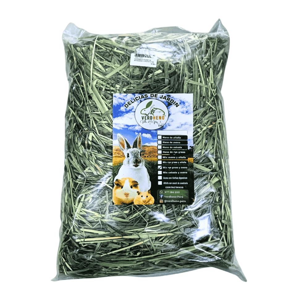 VERDHENO HENO DE RAYGRASS + AVENA 1 KG