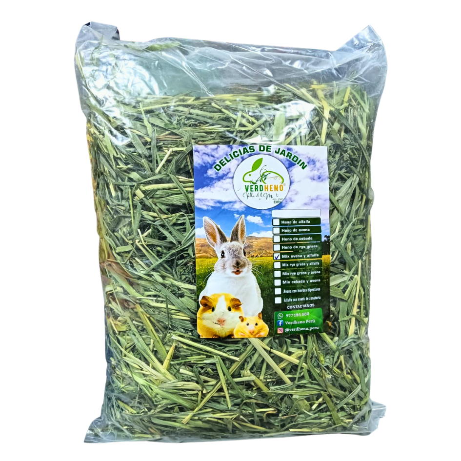 VERDHENO HENO DE ALFALFA + AVENA 1 KG