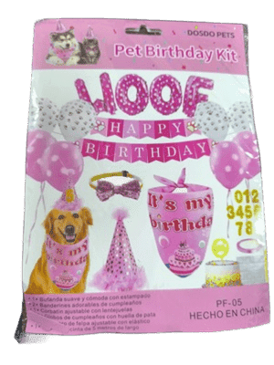 KIT DE CUMPLEAÑOS WOOF HEMBRA