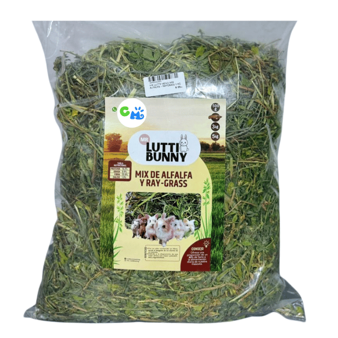 MR LUTTI HENO MIX ALFALFA + RAYGRASS 1 KG
