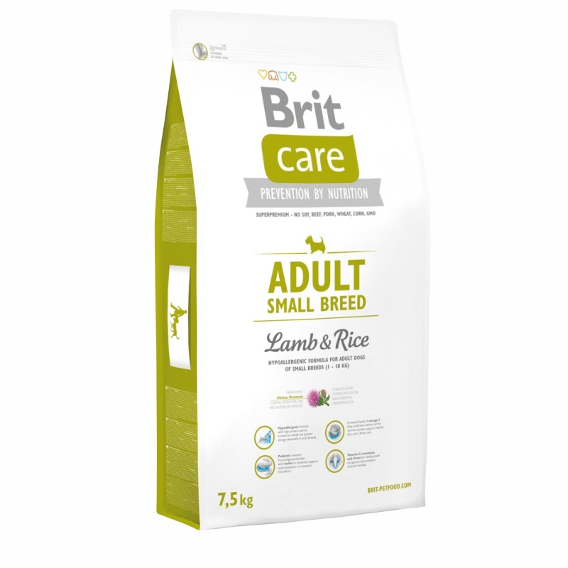 BRIT CARE ADULTO SMALL LAMB & RICE 7.5 KG