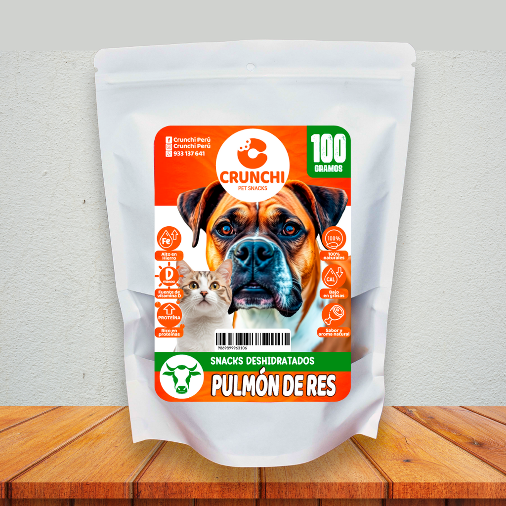 CRUNCHI PULMÓN DE RES 100 G