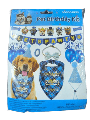 KIT DE CUMPLEAÑOS LETS PAWTY MACHO