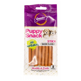 GNAWLERS PUPPY SNACK STICK BACON FLAVOUR X 8 UNID