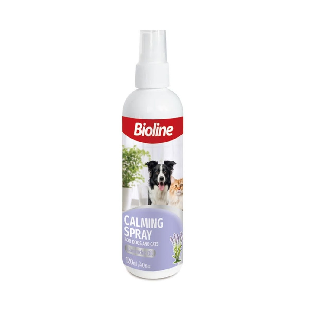 BIOLINE CALMING SPRAY PARA PERROS Y GATOS 120ML