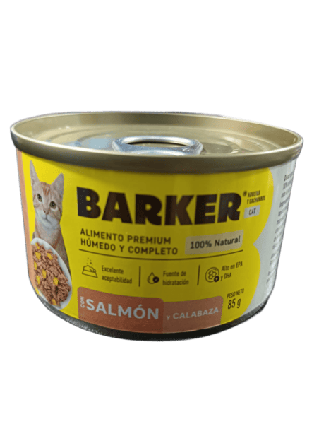  BARKER GATO LATA SALMÓN Y CALABAZA 85 G