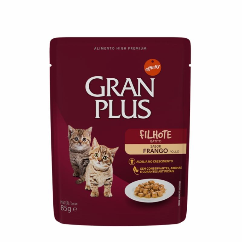 GRAN PLUS POUCH GATITO POLLO 85 G