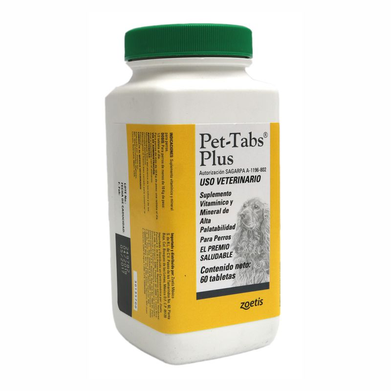 PET TABS PLUS X 60 PASTILLAS