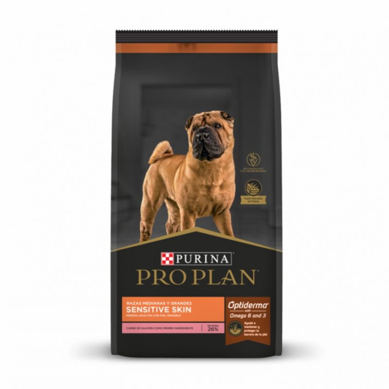 PRO PLAN SENSITIVE RAZA MEDIANA SALMÓN 3 KG