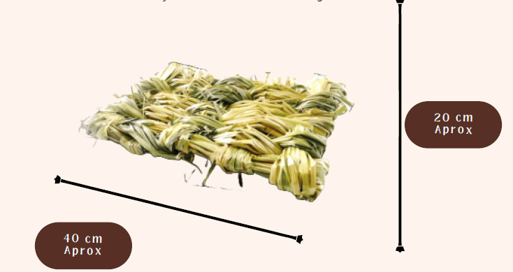 ALFOMBRA DE AVENA MASTICABLE 20CX40CM