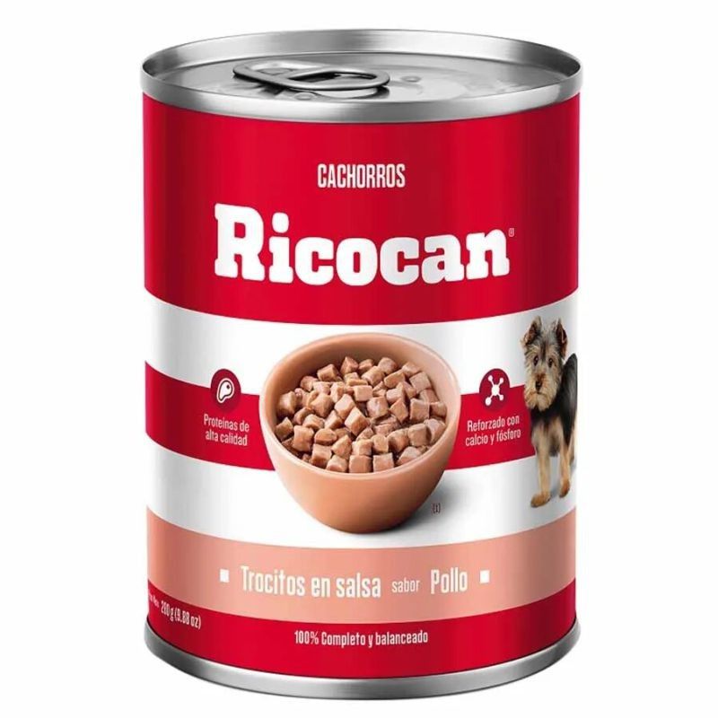 RICOCAN LATA CACHORRO TROZOS DE POLLO 280 G