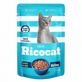 RICOCAT POUCH TROZOS MARINOS 85 G