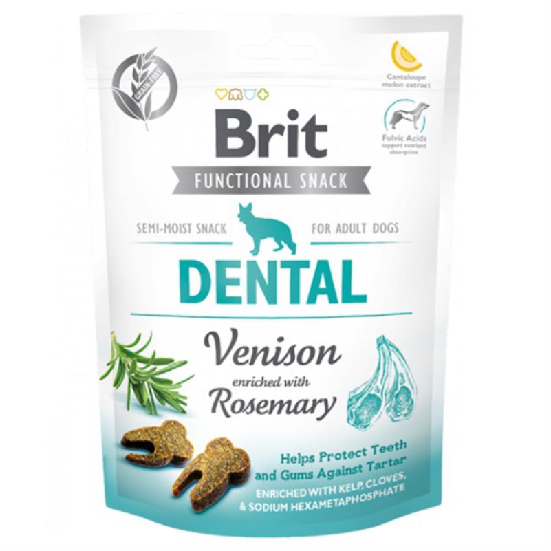 BRIT CARE DOG FUNCTIONAL SNACK DENTAL VENISON 150 G