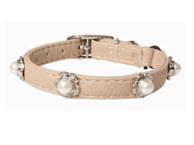 COLLAR CUERINA CON PERLITAS