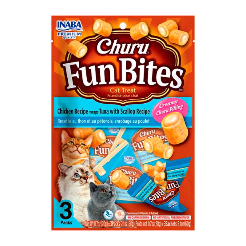 CHURU FUN BITES TUNA WITH SCALLOP RECIPE 60 G