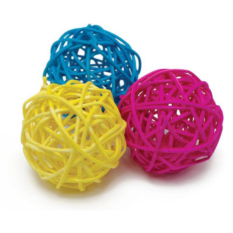 JUGUETE GATO PELOTAS MIMBRE - LXH111