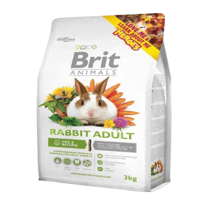 BRIT ANIMALS CONEJO ADULTO 3 KG