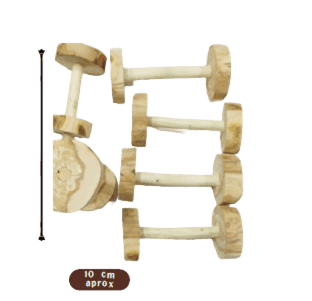 PESITA DE MADERA 10 CM