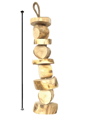 COLGANTE DE MADERA 20 CM