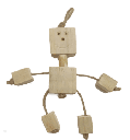 ROBOT DE MADERA 20 CM