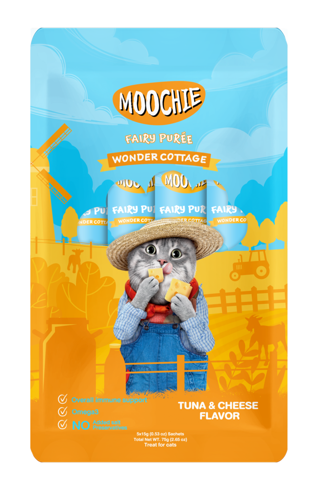 MOOCHIE CAT TUNA & CHEESE FLAVOR 25 SACHET 15 G