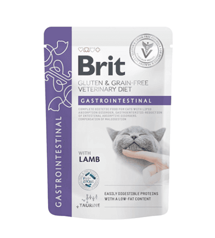 BRIT MEDICADO GATO POUCH FILLETES GASTROINTESTINAL 85 G