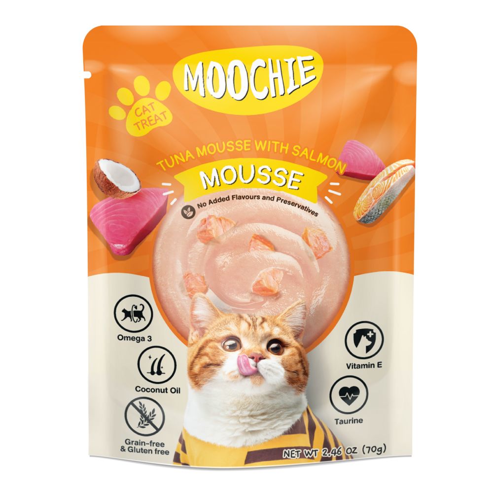 MOOCHIE CAT POUCH - MOUSSE TUNA WITH SALMON 70 G