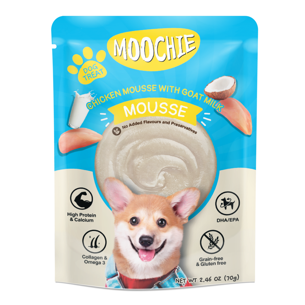 MOOCHIE DOG POUCH - MOUSSE CHICKEN WITH GOAT MILK 70 G 