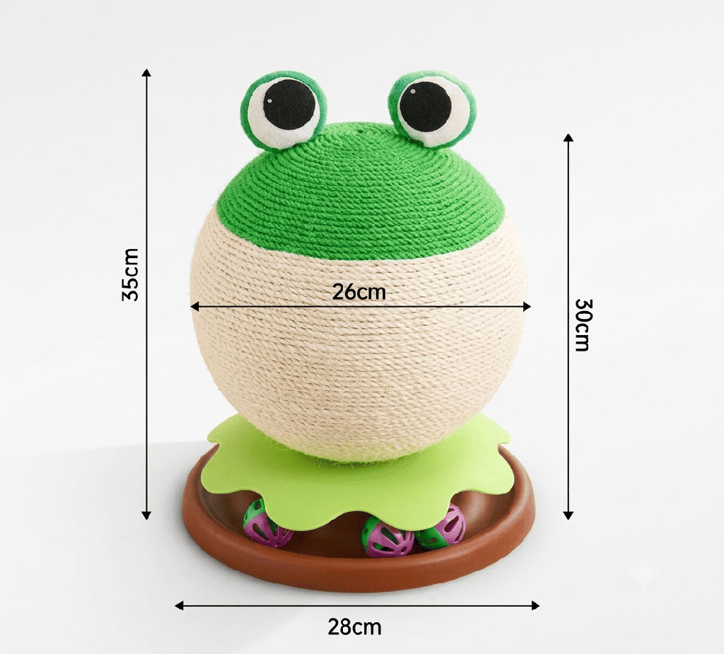 RASCADOR RANITA 28*28*35CM - SMS790080 