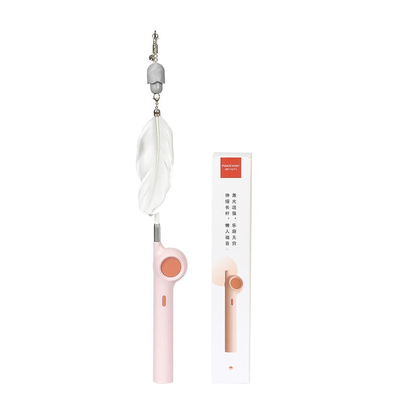 PALA DE PESCAR CON PLUMA Y LASER