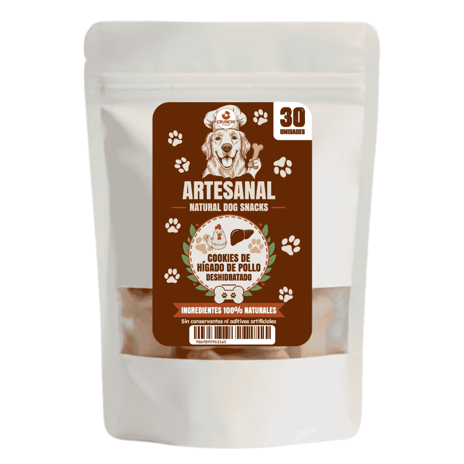CRUNCHI GALLETAS HÍGADO DE POLLO 30 UNIDADES