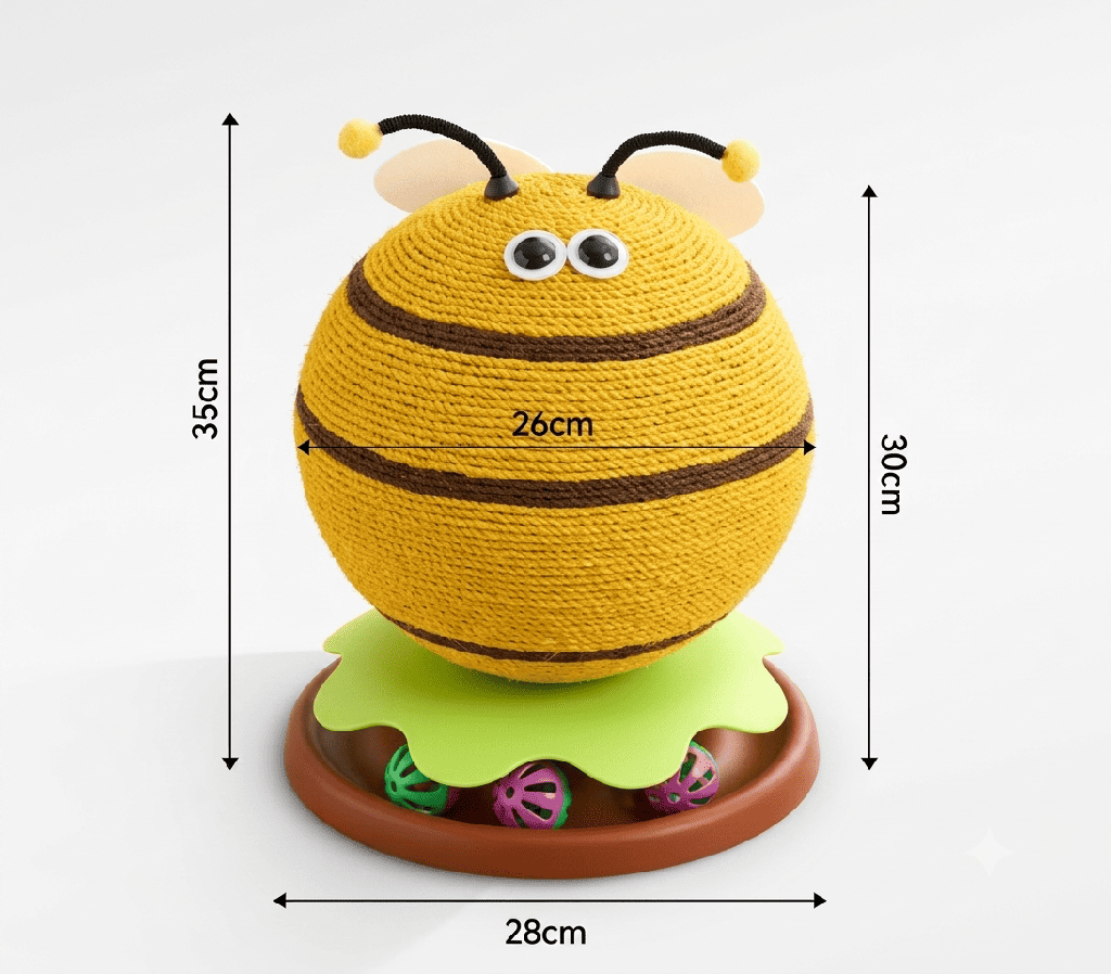 RASCADOR ABEJITA 28*28*35CM - SMS790079