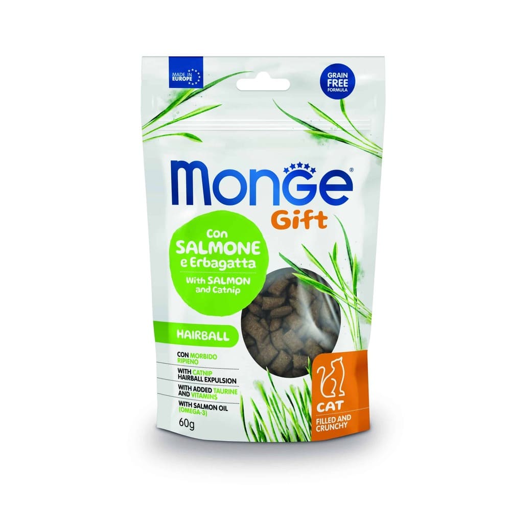 MONGE GIFT CAT CRUNCHY HAIRBALL CAT 60 GR